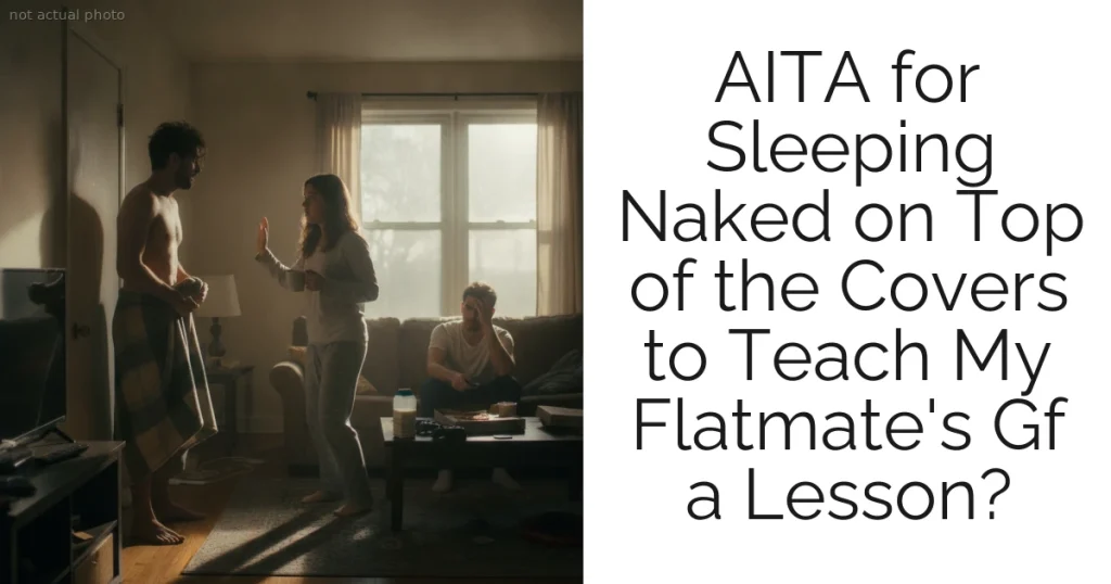 AITA for Sleeping Naked on Top of the Covers to Teach My Flatmate's Gf a Lesson?