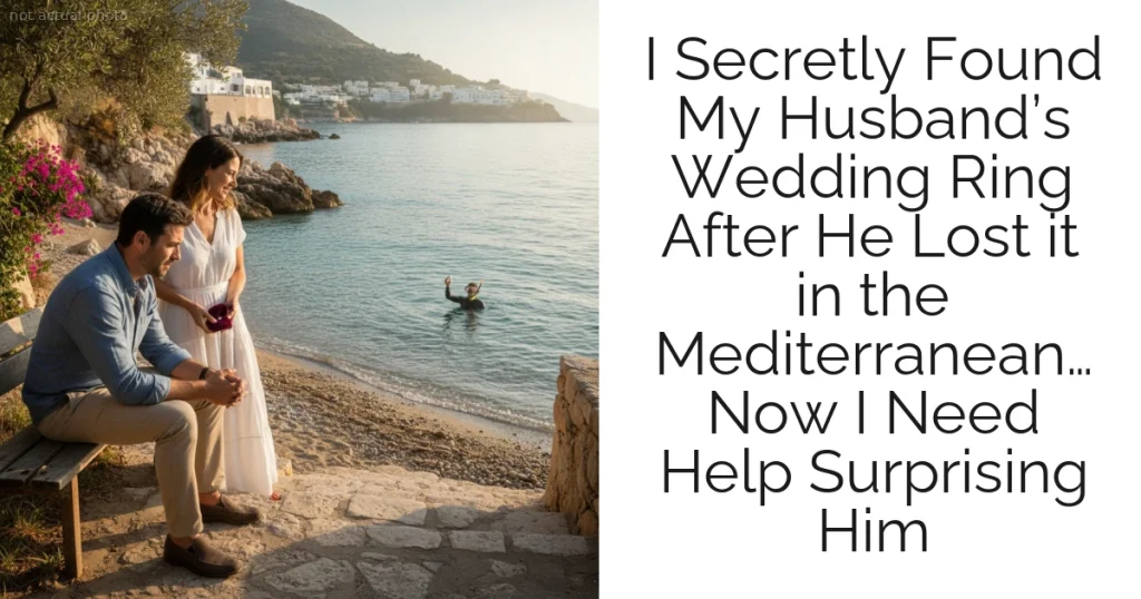 I Secretly Found My Husband’s Wedding Ring After He Lost it in the Mediterranean… Now I Need Help Surprising Him