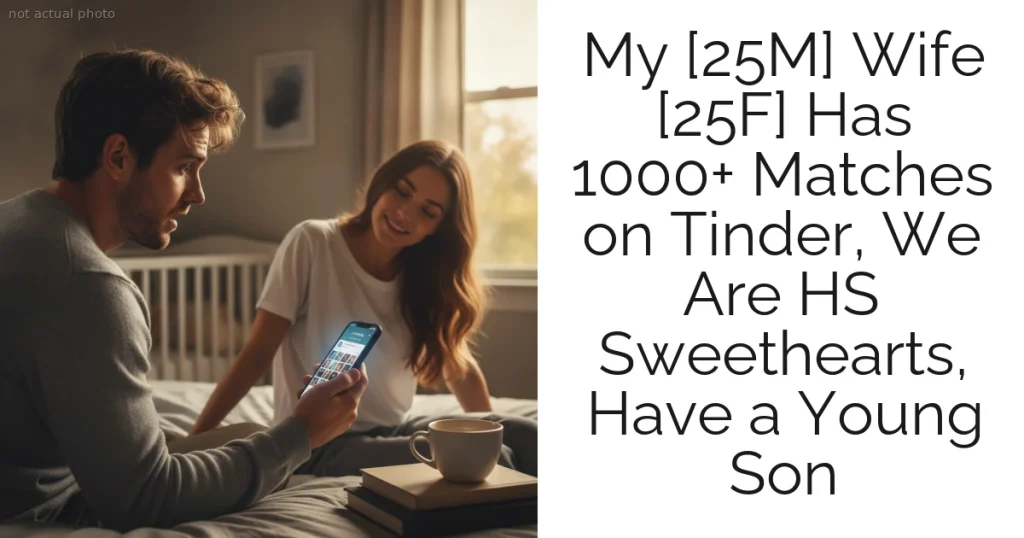 My [25M] Wife [25F] Has 1000+ Matches on Tinder, We Are HS Sweethearts, Have a Young Son