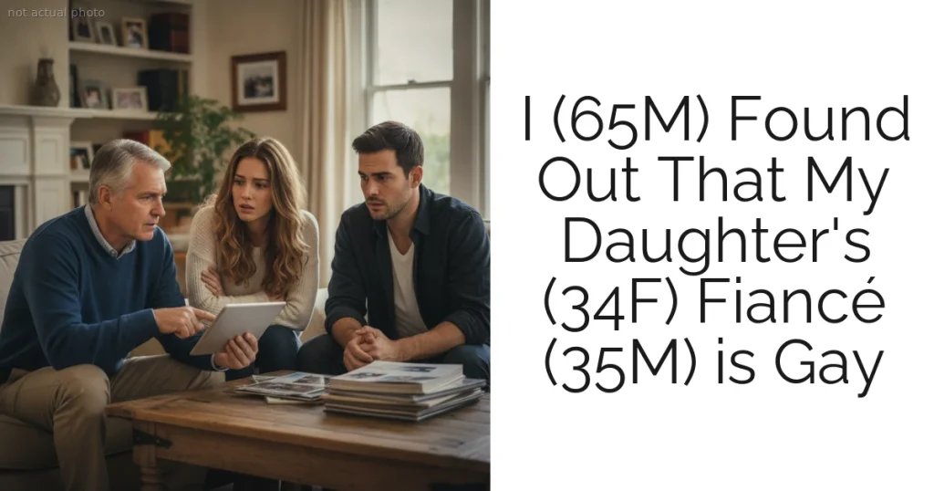 I (65M) Found Out That My Daughter's (34F) Fiancé (35M) is Gay