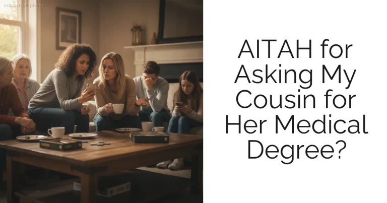 AITAH for Asking My Cousin for Her Medical Degree?