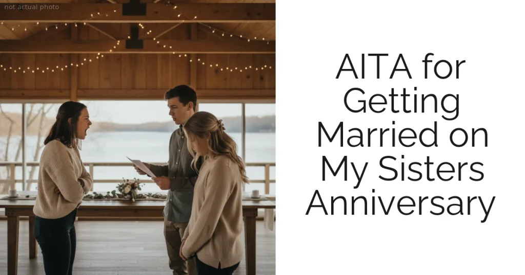 AITA for Getting Married on My Sisters Anniversary