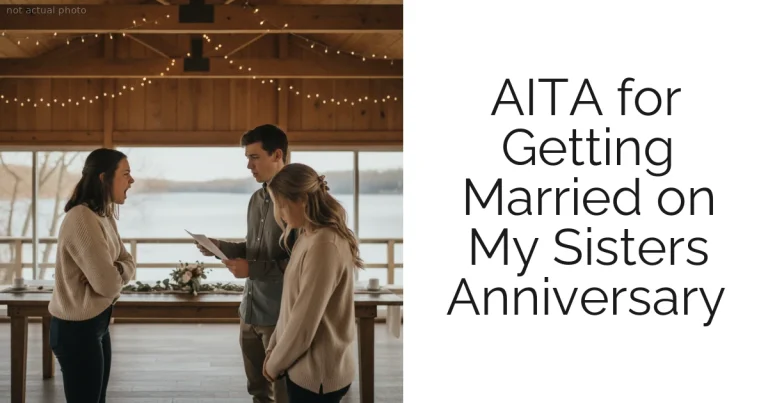 AITA for Getting Married on My Sisters Anniversary