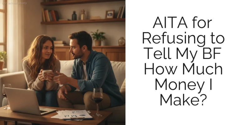 AITA for Refusing to Tell My BF How Much Money I Make?