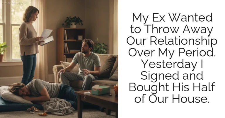 My Ex Wanted to Throw Away Our Relationship Over My Period. Yesterday I Signed and Bought His Half of Our House.