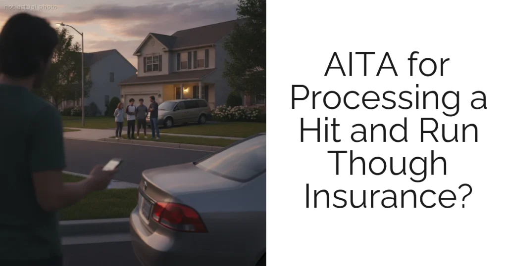 AITA for Processing a Hit and Run Though Insurance?