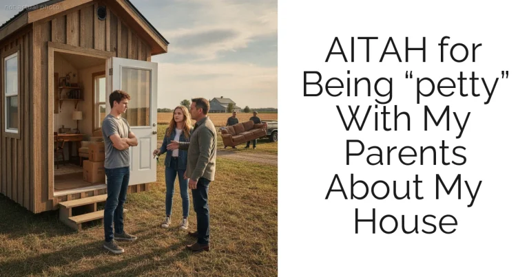 AITAH for Being “petty” With My Parents About My House