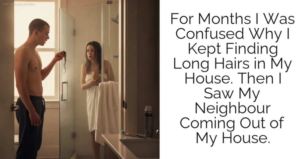 For Months I Was Confused Why I Kept Finding Long Hairs in My House. Then I Saw My Neighbour Coming Out of My House.