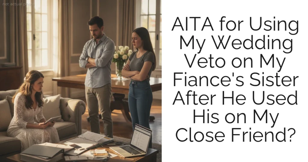 AITA for Using My Wedding Veto on My Fiance's Sister After He Used His on My Close Friend?