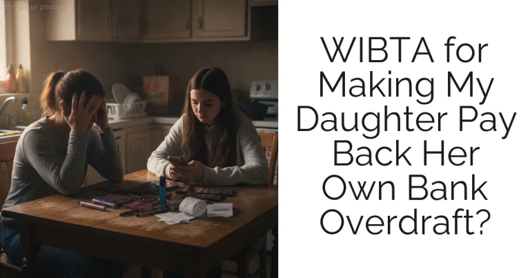 WIBTA for Making My Daughter Pay Back Her Own Bank Overdraft?