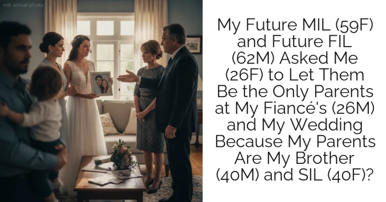 My Future MIL (59F) and Future FIL (62M) Asked Me (26F) to Let Them Be the Only Parents at My Fiancé's (26M) and My Wedding Because My Parents Are My Brother (40M) and SIL (40F)?
