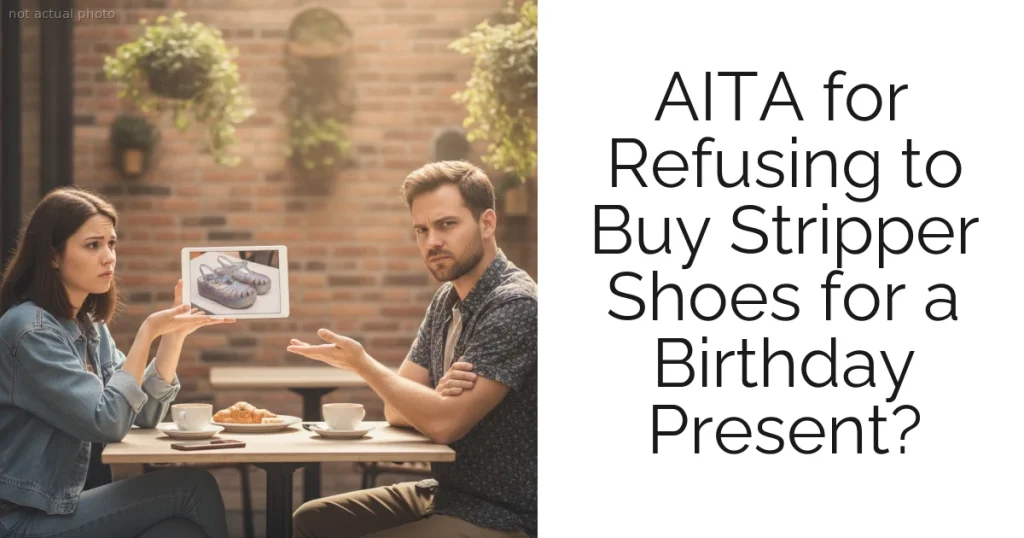 AITA for Refusing to Buy Stripper Shoes for a Birthday Present?