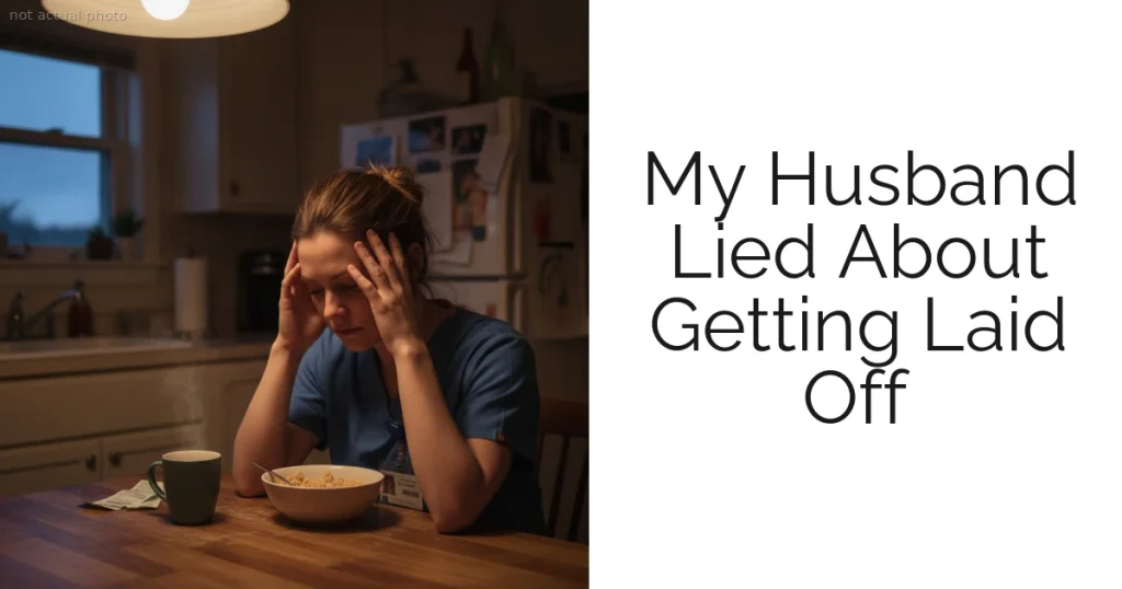 My Husband Lied About Getting Laid Off