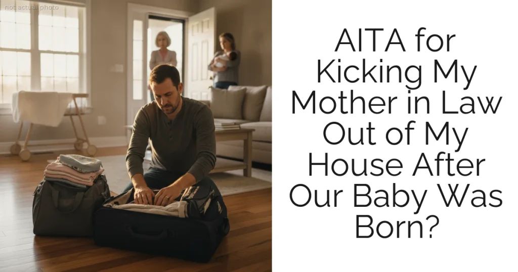 AITA for Kicking My Mother in Law Out of My House After Our Baby Was Born?