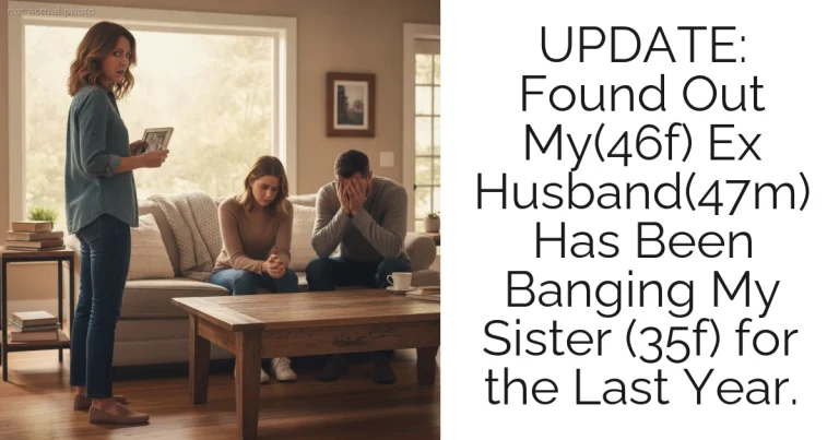 UPDATE: Found Out My(46f) Ex Husband(47m) Has Been Banging My Sister (35f) for the Last Year.
