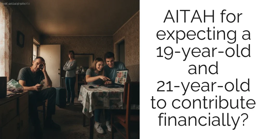 AITAH for expecting a 19-year-old and 21-year-old to contribute financially?