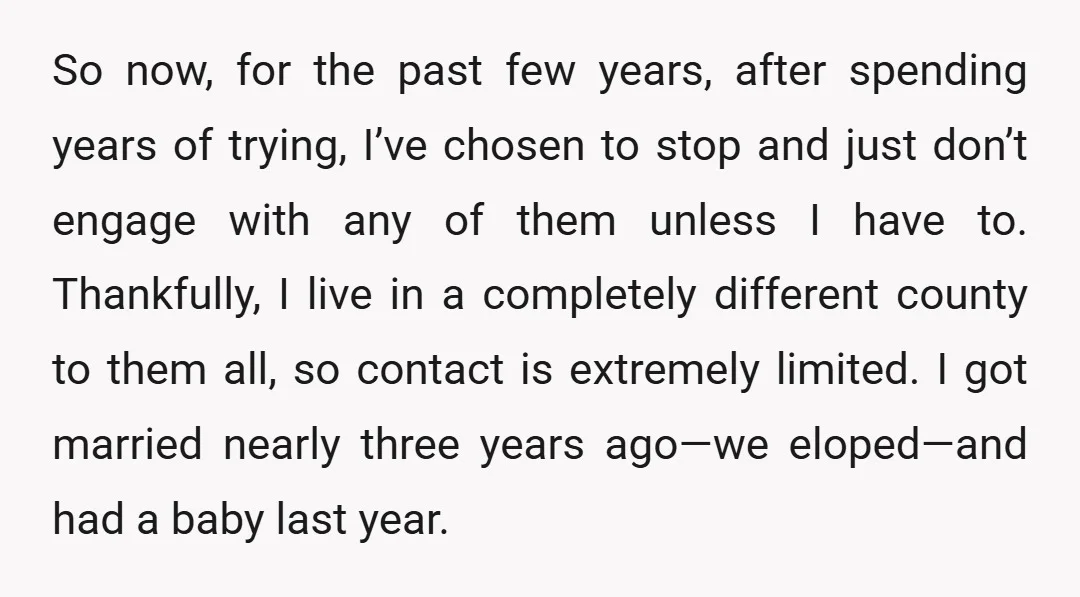 So now, for the past few years, after spending years of trying, I’ve chosen to stop and just don’t engage with any of them unless I have to. Thankfully, I...