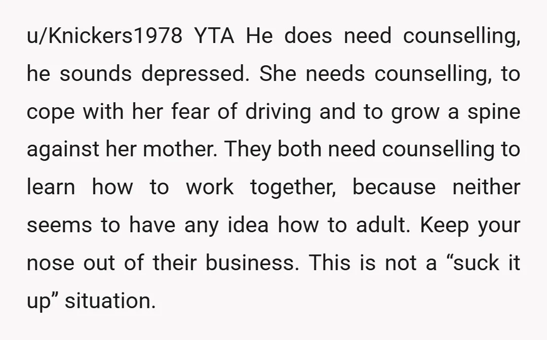 u/ineffectualdemon You do realise that premarital counselling could have helped him realise these things in a more digestible format from a neutral third party and while it would have taken...