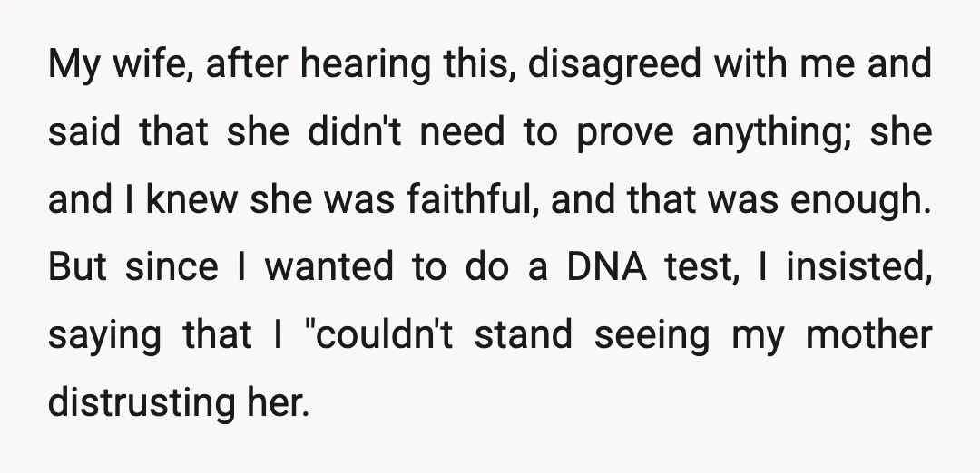 My wife, after hearing this, disagreed with me and said that she didn't need to prove anything; she and I knew she was faithful, and that was enough. But since...