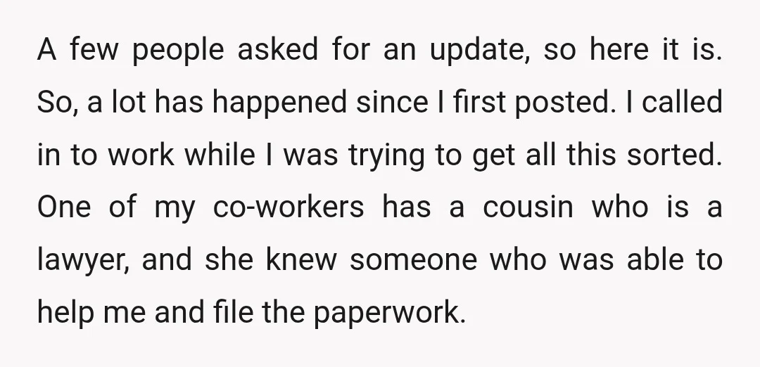 My husband played dumb in court, but his visits got reduced to supervised, and he was ordered to take a parenting class. My daughter went to physiotherapy. Eventually, the court...