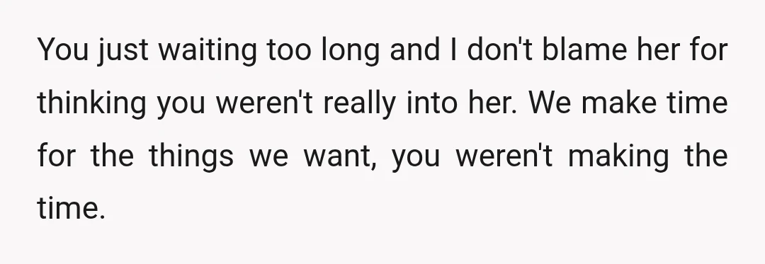 u/strps
What seems crazy to me is that you think of accountability as commitment.
She's probably right, btw.