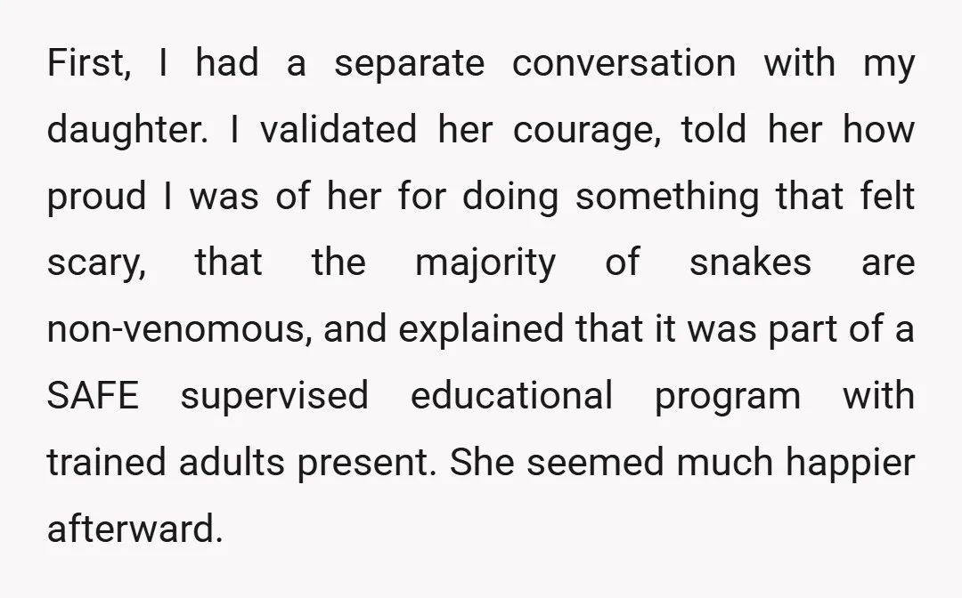 First, I had a separate conversation with my daughter. I validated her courage, told her how proud I was of her for doing something that felt scary, that the majority...