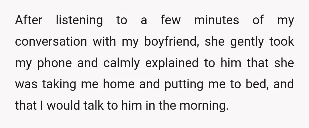 When I got home early the next morning, he had locked me out of our bedroom and would not let me in.