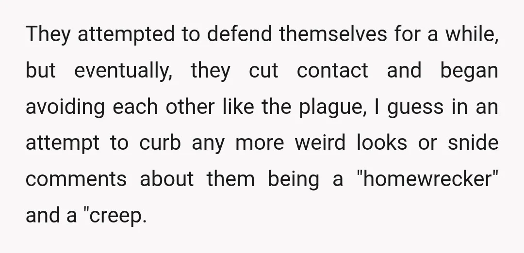 They attempted to defend themselves for a while, but eventually, they cut contact and began avoiding each other like the plague, I guess in an attempt to curb any more...