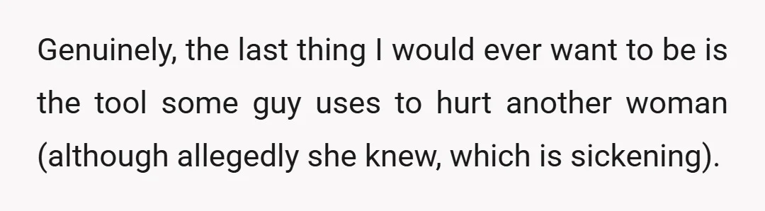 I said, "I don’t know, probably that you have a girlfriend, haha." Somehow, he didn’t see this as an opportunity to come clean and continued to waste my time for...