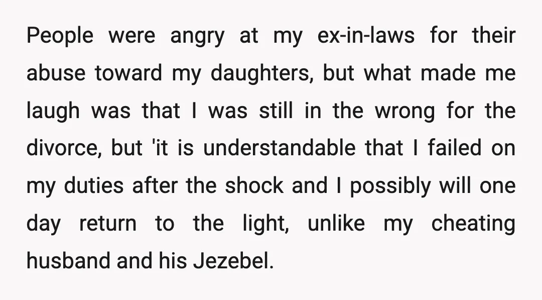 ' They used another word I can't use here, I imagine. I got two apology letters in the mail for my girl and an invitation to join the church for...