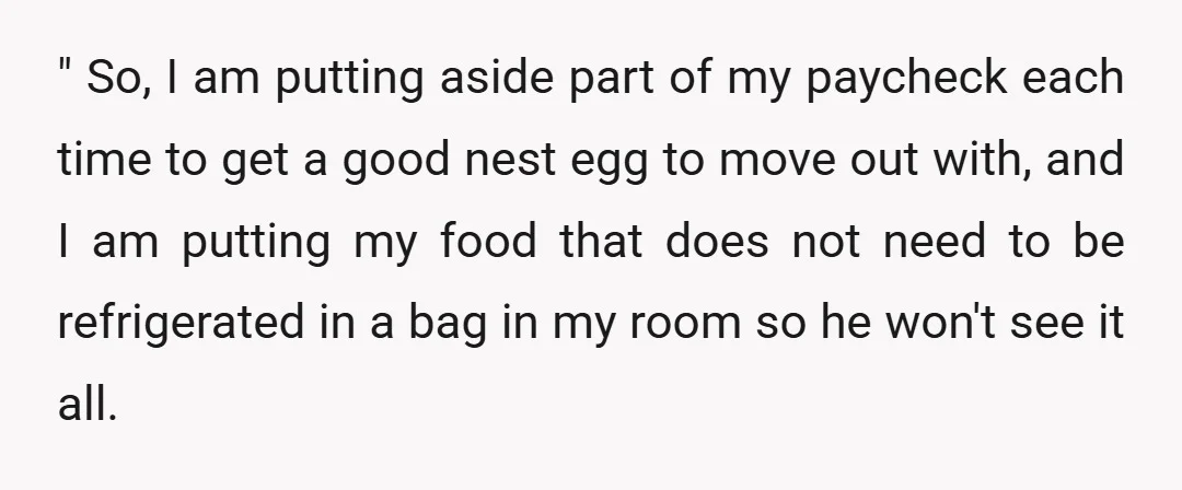 He threw out half of it and said, "Well, I don't want to be a big back." I told him I am never cooking for him again and to learn...