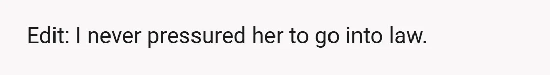 She says I'm the AH in this situation.