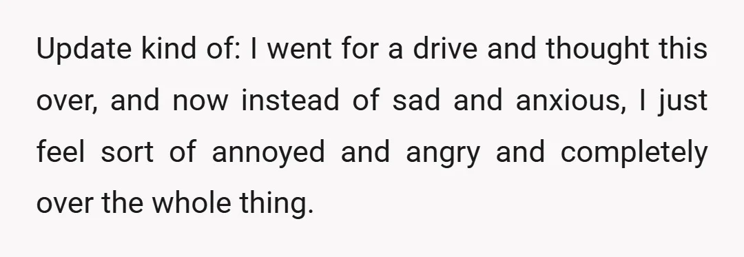 I have body dysmorphic disorder, so I think this hit me much harder initially because of that.