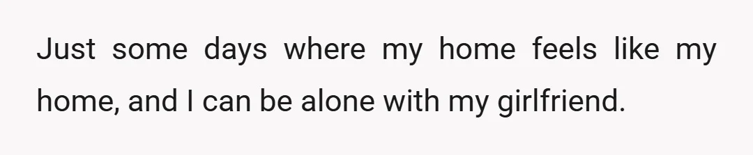 I don't think I'm asking for much.