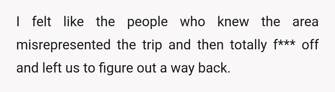 I felt like I was taking crazy pills today, because, damn, at least tell me I'd be better off just going home.