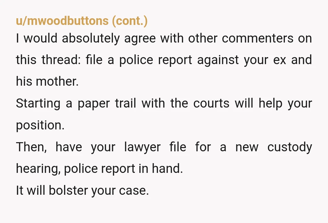 u/Lilyinshadows
Have you thought about filing a police report? It most likely wouldn't involve charges but documenting it with authorities will only help your case.