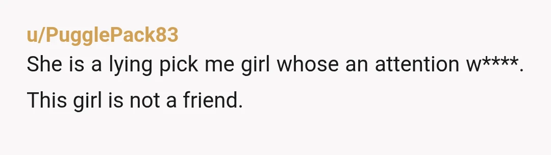 u/JoeLefty500
NTJ Now you know what kind of person your friend is, proceed accordingly.