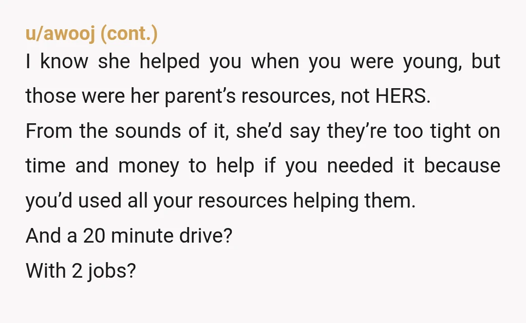 u/runt-king I say I'm happy to babysit in the context agreement of, "I am here for my friend because she clearly needs some personal time without her kids". She cooks,...