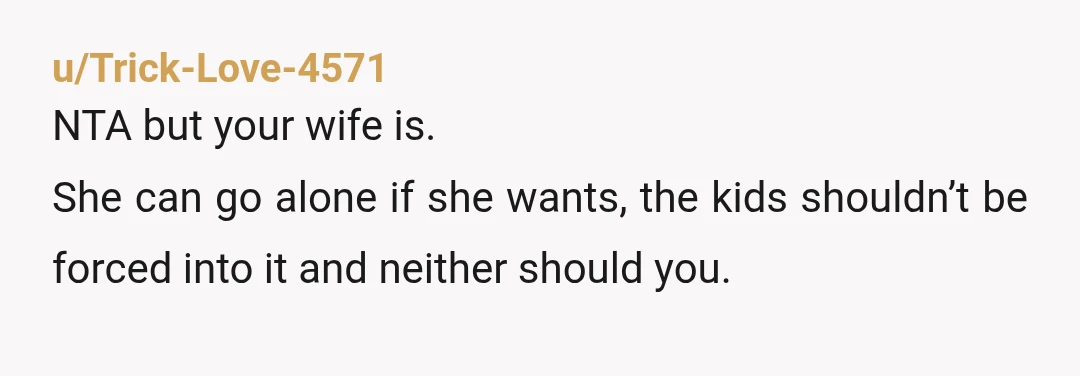 u/iffyfell NTAH “this is important to me, why won’t you just do it for me?” that's manipulative af. if its so important to her, she should've brought it up when...