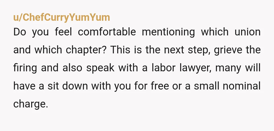 u/Thedudeistjedi i really need to know what her chances are i think the union will steam roll this AH its a pretty strong union ...but i dont want to rely...