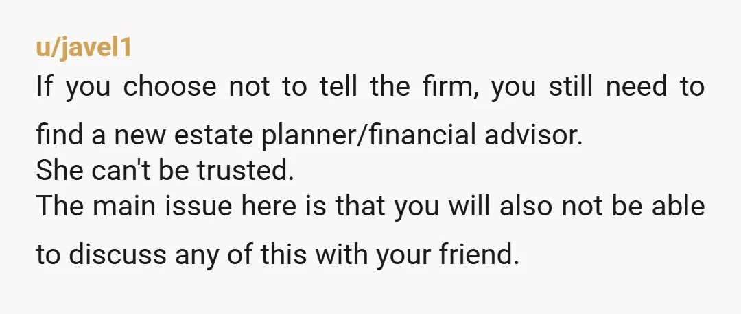 u/OldeManKenobi I'm an attorney and I NEED to know if any of my staff put my license in jeopardy. You need to report this immediately, and be prepared to sue...