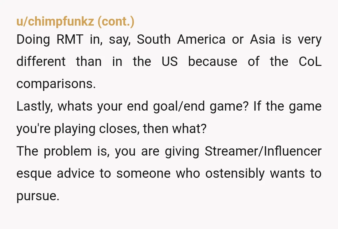 u/LissaBryan People love to warn others that "you'll be sorry one day!" especially when the person is currently happy with their life choices. Gaming isn't something that's going away, and...