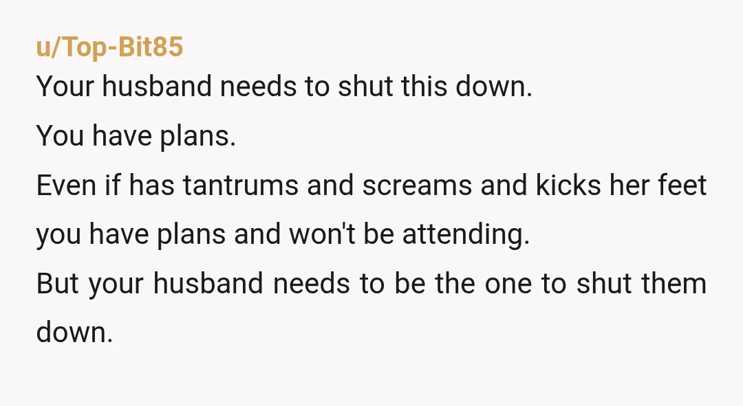 u/Esabettie NTAH. Why can’t they reschedule? They should’ve consulted with you guys if it was so important for them to see you, it is very selfish for them to ask...