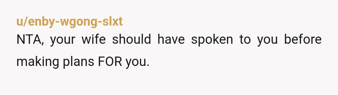 u/krendyB NTA but the problem isn’t the vacation, it’s that your wife has now made you the bad guy to both your kids and her family. You’re supposed to be...