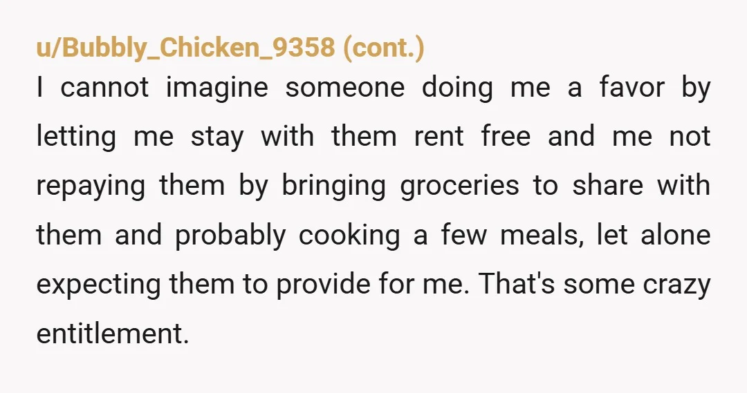 u/facinationstreet
NTA but you should be aware that she is going to eat all of your food out of spite.
Tommy needs to reimburse you.
