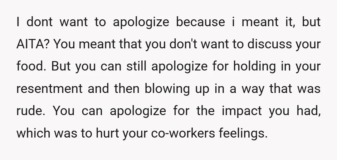It's a relationship you can't totally avoid so it's worth repairing, and it might not take much effort to do so. "Hey I want to apologize for the other day....