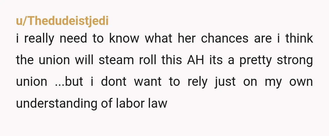 u/dearDem
Sounds like she does have a solid case.
Now how long it will take to rectify this is another story.