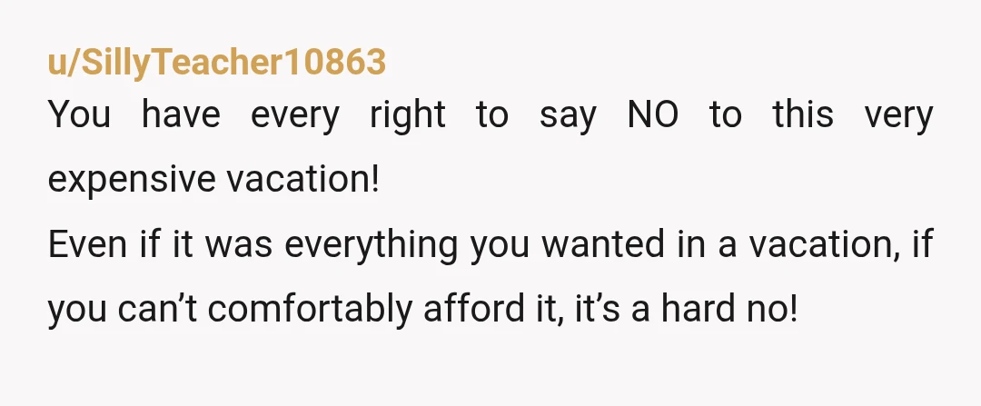 u/rocketbadger91 The non-drinker getting stuck with all the kids is a real fear. Been there. Add in the cost and the sobriety concern and this is a hard no. You're...