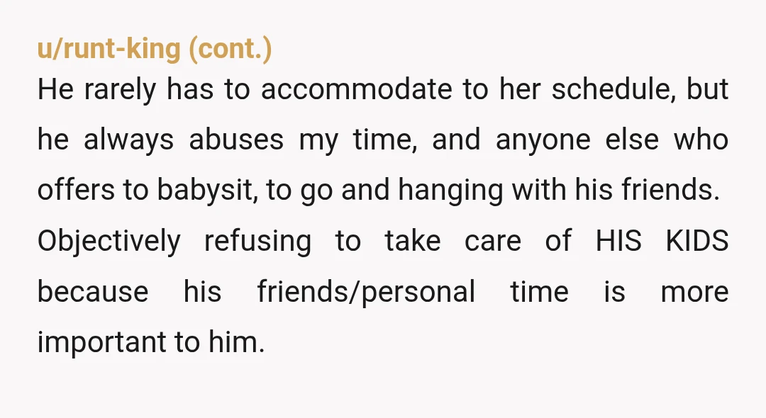 u/FirmPangolin8868 NTA Also of course she’s big on ‘it takes a village’ because it benefits her. It would probdbly be different if you needed her to be the village. In...