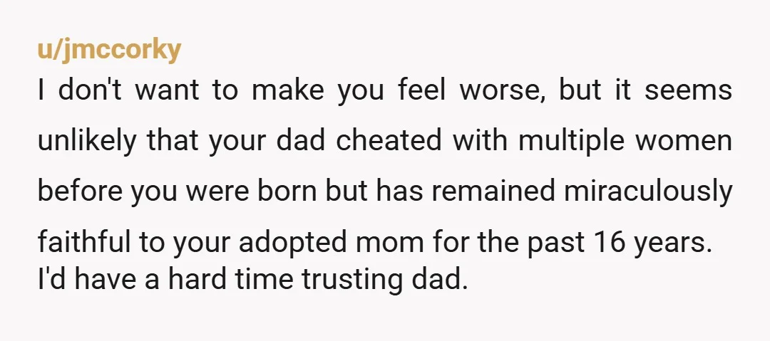 u/Reddwolf02 What I really know about is her biological mother. How did she come to be adopted by her father? Did he take advantage of a poor young woman that...